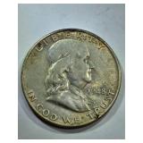 1948 Benjamin Franklin Half Dollar Coin in Holder