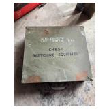 Military Sketching Equipment Chest & Contents #1