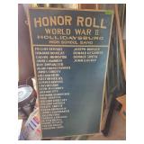 WWII Hollidaysburg High School Band Honor Roll