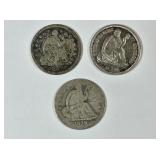 1839,1853,1860 Seated Liberty