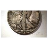 1928 Walking Liberty Half Dollar Coin