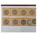 PIC 34'-37' Walking Liberty Half Dollar Lot