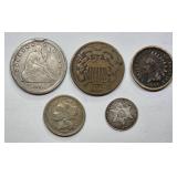 Civil War Era US Coin Lot