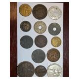 World Coins Collection with Varied Dates