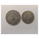Vietnamese 20 and 10 Dong Coins, Metal Currency