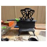 Crescent Cast Iron Toy Stove with Accessories