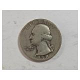 1938-S Washington Quarter, Silver, Circulated