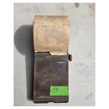 Vintage Sterling Receipt Holder with Paper Roll