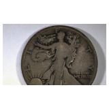 PIC 1917 Walking Liberty Half Dollar Coin