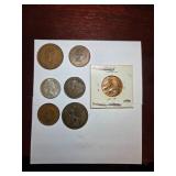 World and 1943 Wheat Cent Coins