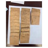 1946-63' Roosevelt Dimes in Labeled Coin Envelopes