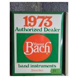 1973 Vincent Bach Authorized Dealer Sign