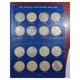 Qty. 36 Pre 1964 Falf Dollars, 12 Post 64 half dol