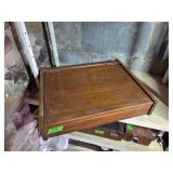 Wooden Document Storage Box with Hinged Lid