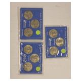 Four Sets of Susan B. Anthony Dollar Coins