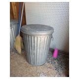 Galvanized Trash Can