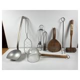Green Handled Kitchen Lot #