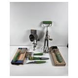 Green Handled Kitchen Lot #