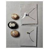 Cameo & Necklace Lot