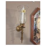 Pair of Brass Sconces
