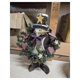 Primitive Snowman Decor
