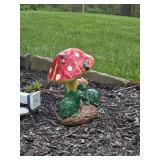 Yard Art Turtle & Mushroom
