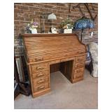 Oak Roll Top Desk