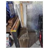 Sawhorses, Lights & Crate