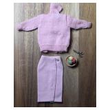 Vtg. Barbie Pink 'Knitting Pretty' Outfit