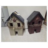 Two Primitive Lighted Homes
