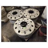 SIX ALUMINUM WHEELS