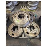 FIVE STEEL WHEELS