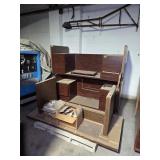 Three Wooden Desks
