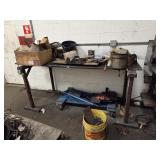 Metal Sawhorse Bench