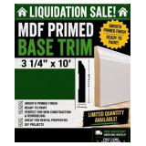 3 1/4'x10' MDF Base Trim