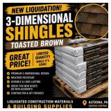 Toasted Brown 3 Dimensional Shingles