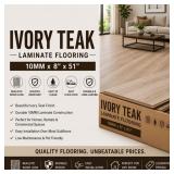 Ivory Teak Laminate Flooring
