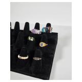 Six Costume Jewelry Rings