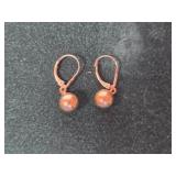 14K Ball Earrings +/-1.09G
