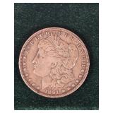 1891 O Morgan Silver Dollar