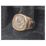 10k Masonic Ring +/-