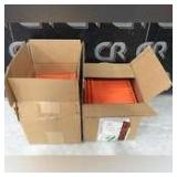 2 Boxes of Orange Plastic Seals