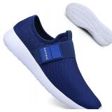 QIJGS Men's Slip-On Running Shoes Mesh Sneakers Size 43