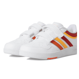 Adidas Kids Hoops 4.0 Shoes White/Scarlet/Orange Size 1