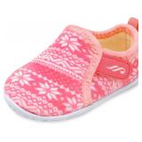 JIASUQI Kids Toddler Slippers Fuzzy Pink 7-7.5