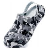 Kids Camo Garden Clogs for Boys/Girls Size 32