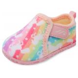 JIASUQI Toddler Fuzzy Warm House Shoes 5.5-6