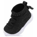 JIASUQI Toddler Shoes Slip-On Sneakers Black 9