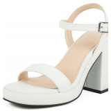 Putu Women s Platform Heels Sandals White 9