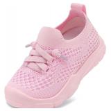 FEETCITY Toddler Sneakers Walking Shoes Pink Size 23